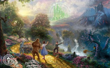 Dorothy descubre la ciudad esmeralda TK Disney Pinturas al óleo